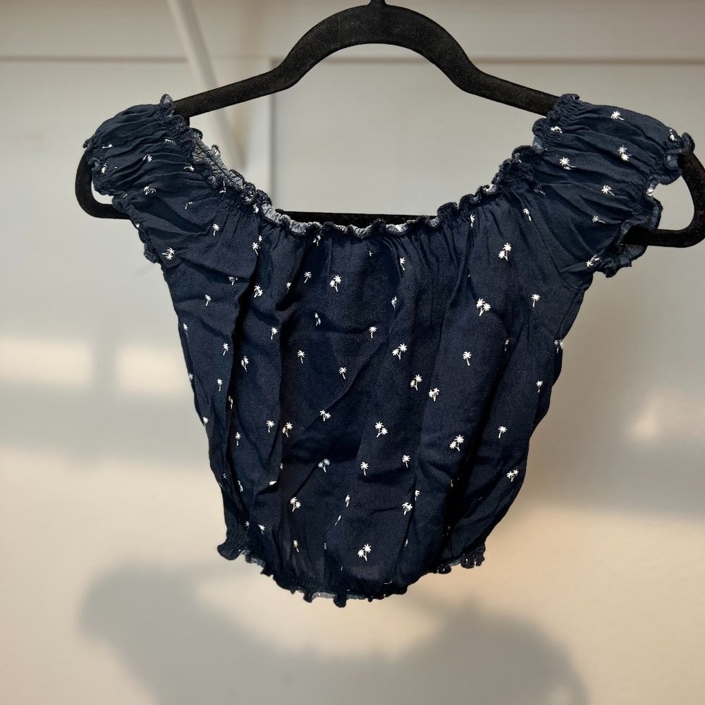 Brandy Melville Palm Tree Blouse